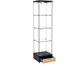 modfu Vitrine 42,5 x 36,5 x 167 cm Schwarz