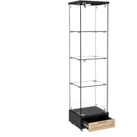modfu Vitrine 42,5 x 36,5 x 167 cm Schwarz