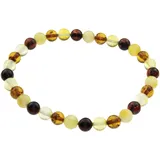 Ostsee-Schmuck Armband Kugel 6 mm braun 19 cm