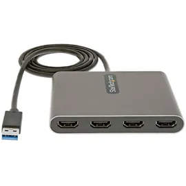 Startech USB 3.0 auf 4x HDMI Adapter, Grau