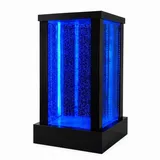 JVmoebel Zimmerbrunnen Wassersäule aus Glas mit LED-Beleuchtung für stilvolle Akzente, Made in Europa weiß