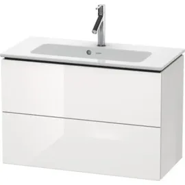Duravit Waschtischunterschrank 2 Auszüge 82 x 55 x 39,1 cm Schwarz Hochglanz