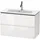 Duravit Waschtischunterschrank 2 Auszüge 82 x 55 x 39,1 cm Schwarz Hochglanz