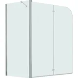vidaXL Doppelte Faltbare Duschkabine ESG 120 x 68 x 130 cm