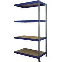 Szagato Weitspannregal Stahl 200 x 160 x 60 cm blau 4 Böden