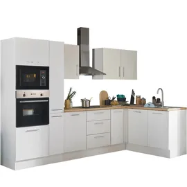 BASIC by Balculina Winkelküche Turin L-Form 300 cm weiß