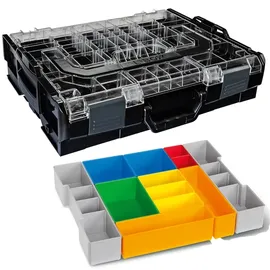 BS SYSTEMS GMBH & CO Sortimo Systemkoffer L-Boxx 102 schwarz mit transparentem Deckel + Insetboxen H3