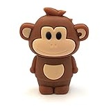 Onwomania AFFE in Braun Monkey Funny USB Stick 64 GB USB 3.0 Speicherstick USB-Datenträger