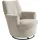 Alina Drehsessel "Yuri", grau (kieselgrau gfs 19), B:80cm H:93cm T:92cm, Chenille GFS (100% Polyester), Sessel, Drehsessel, mit Dreh und Wippfunktion, passend zu Hocker Yuri