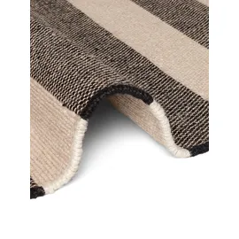 HANSE HOME Playa natur, weiß, schwarz, B:200cm H:6mm L:300cm, Jute, Teppiche, Teppich, Jute, Handgemacht, Naturteppich, Wohnzimmer, Läufer, Fransen