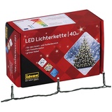 IDENA Lichterkette mit 40 LED Herzen 40x Warmweiß, 8325056 - Außen, zum Basteln, als Party Deko, Weihnachtsdeko, Hochzeit