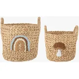 Bloomingville Agnes Aufbewahrungskorb 2 St.  beige 30 x 30 x 30 cm