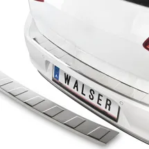 Walser Premium Ladekantenschutz für Volvo XC60 II (246) 03/2017-Heute, 100% maßgeschneiderter Kantenschutz Edelstahl Proguard, Kofferraum Stoßstangenschutz Auto Made in Europa Silber