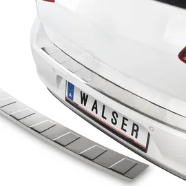 Walser Premium Ladekantenschutz für Volvo XC60 II (246) 03/2017-Heute, 100% maßgeschneiderter Kantenschutz Edelstahl Proguard, Kofferraum Stoßstangenschutz Auto Made in Europa Silber