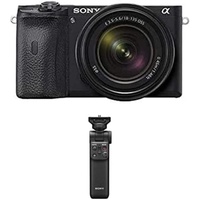 Bundle aus Sony Alpha 6600 | APS-C Spiegellose Kamera mit Sony 18-135mm f/3.5-5.6 Zoom-Objektiv + Sony GP-VPT2BT Bluetooth Handgriff schwarz