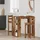 vidaXL Bartisch mit Regal 102 x 50 x 103,5 cm Braun