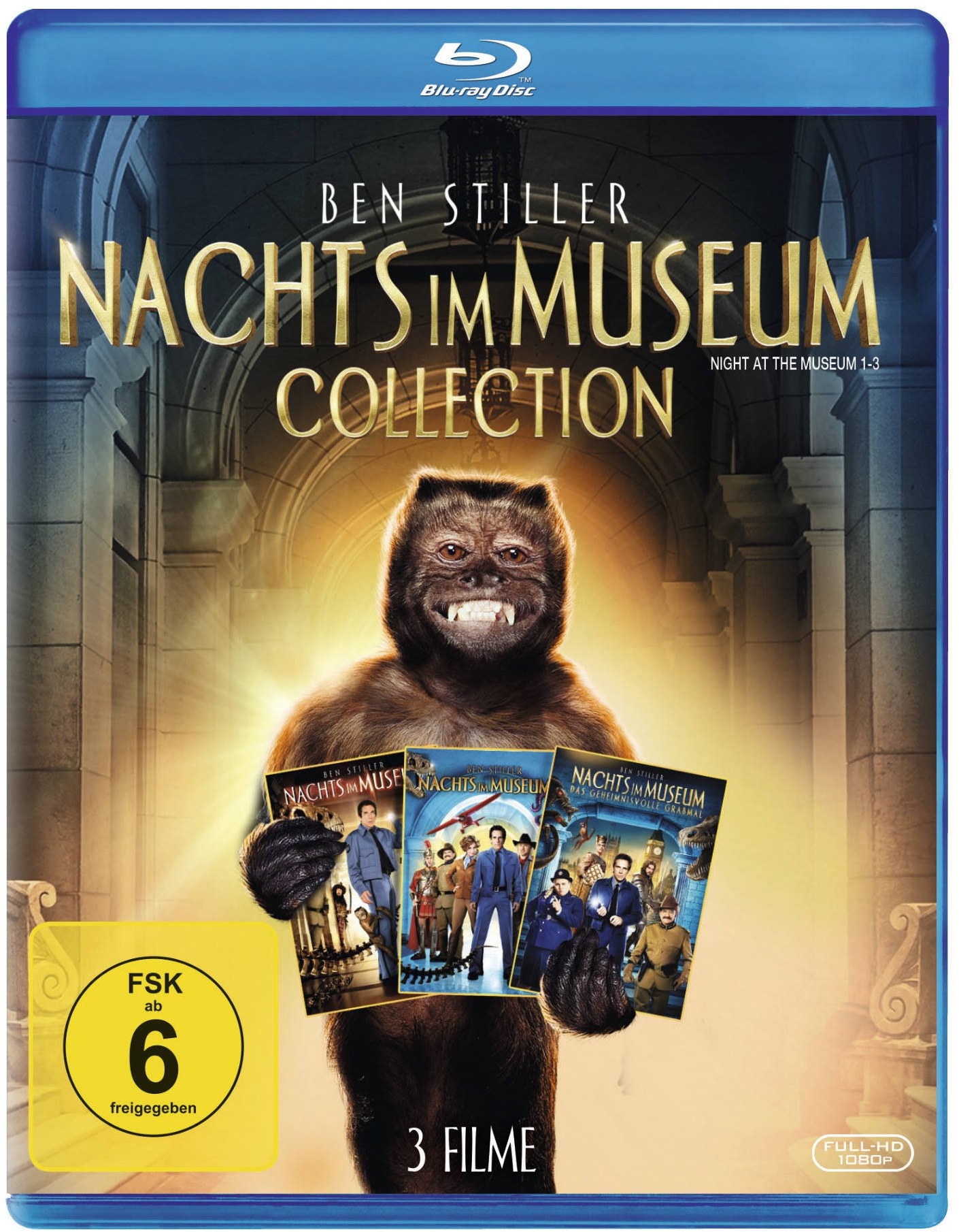 Nachts im Museum 1-3 [Blu-ray] (Neu differenzbesteuert)