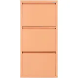 Schuhschrank SPINDER DESIGN, orange (clay terra), B:50cm H:103cm T:15cm, Metall, Schränke, Metall, Breite 40 cm