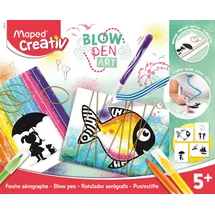 Maped 846710 Puste-Stifte Blow Pen String Art-mit Spüh-und Malvorlagen