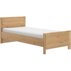 Kinderbett GAMI "Bett Lugano", braun (eiche artisan, eiche artisan, eiche artisan), B:96cm H:80cm L:209cm, Betten