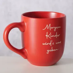 Boltze Weihnachtsbecher Lieder, rot