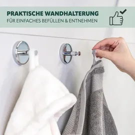 bremermann LUCENTE Handtuchhaken 4er-Set Silber
