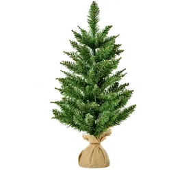 HOMCOM - Weihnachtsbaum - grün - Ø44 x 60H cm