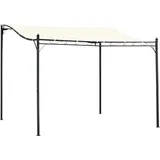 Outsunny Pergola 2,97 x 2,97 m schwarz/creme