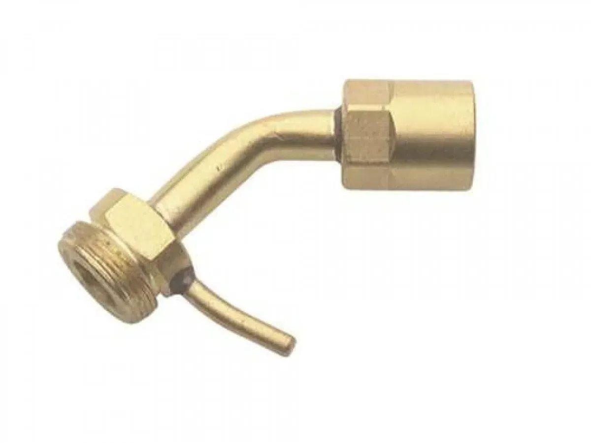 Sievert Halsrohr 7cm - Messing mit Haken