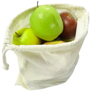 Roban Fashion Baumwollbeutel mit kordelzug 14x27cm 10 Stück Stoffbeutel aus Baumwolle Baumwollsäckchen naturbelassen mit Baumwollkordel klein