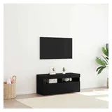 vidaXL TV-Schränk 90 x 35 x 40 cm Schwarz Holzwerkstoff