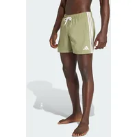 adidas 3-Streifen Badeshorts Tent Green/White 2XL