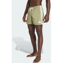 adidas 3-Streifen Badeshorts Tent Green/White 2XL
