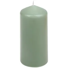 Stumpenkerzen Salbei 130 x 57 mm 12 St. grün