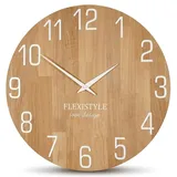 Flexistyle Wanduhr 50,0 cm z228-d-2-50cm Weiß