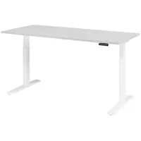 Bümö Schreibtisch elektrisch 180x80 cm Grau / Weiß