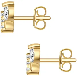 Rafaela Donata Ohrstecker-Set RD5034 Gelbgold/Weiß 925 7,5