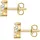 Rafaela Donata Ohrstecker-Set RD5034 Gelbgold/Weiß 925 7,5
