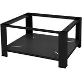 ML-Design Waschmaschinen Untergestell mit Ablage 63x54cm Stahl Schwarz bis 150kg