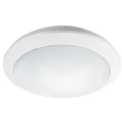 Esylux EO10850325 LED-Rundleuchte, 16 W, Farbtemperatur ca. 4000K (neutralweiß), integrierter Hochfrequenzmelder, zusätzlicher Schaltausgang,