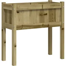 vidaXL Pflanzkübel 70 x 70 x 70 cm Braun