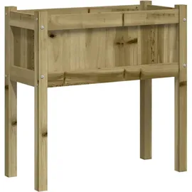 vidaXL Pflanzkübel 70 x 70 x 70 cm Braun