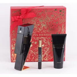 Carolina Herrera Bad Boy Eau de Toilette 100 ml + Eau de Toilette 10 ml + Duschgel 100 ml Geschenkset 4