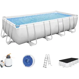 BESTWAY Power Steel Frame Pool Set 549 x 274 x 122 cm inkl. Sandfilteranlage 56466