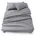 Bettlaken Set Grau 180 x 200 cm 280 x 275 cm 2 x 50 x 80 cm