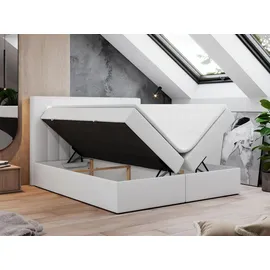 MKS Boxspringbett 160 x 200 cm H4 Weiß