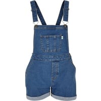 URBAN CLASSICS Ladies Organic Short Dungaree in Blau, Größe 3XL