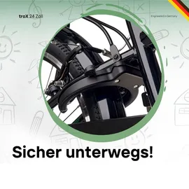 S'cool troX 24 Zoll schwarz/grün
