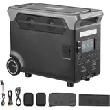 Uimoso Tragbare Powerstation Solargenerator 3600W 3840Wh mit 10 Anschlüssen