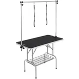 VEVOR Trimmtisch 1300x617x1818mm Schertisch Edelstahl Hundepflegetisch 150kg Tragfähigkeit Frisiertisch Hund Faltbar Tierpflegetisch 1137,9x609,6mm Desktop Ideal für Baden Trimmen Trocknen Bürsten